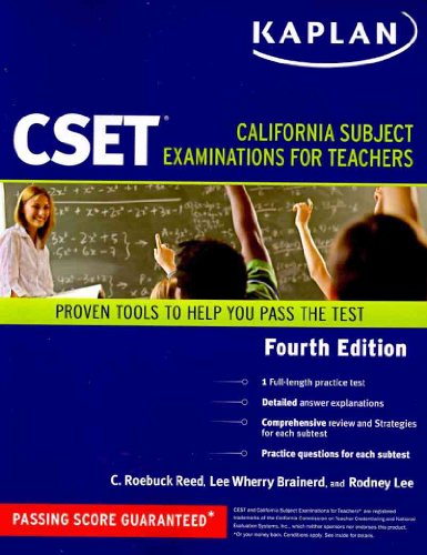 Beispielbild fr Kaplan CSET: California Subject Examinations for Teachers (Kaplan Cset: The California Subject Examination for Teachers) zum Verkauf von The Book Spot