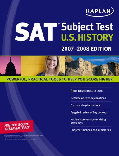 Stock image for Kaplan SAT Subject Test: U.S History for sale by ThriftBooks-Dallas