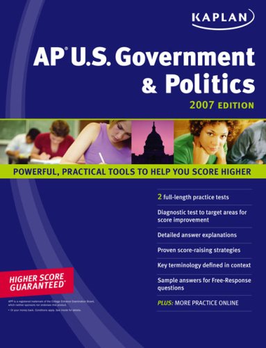 Stock image for AP Kaplan AP U.S. Government & Politics 2007 Edition (Kaplan AP Series) for sale by Wonder Book