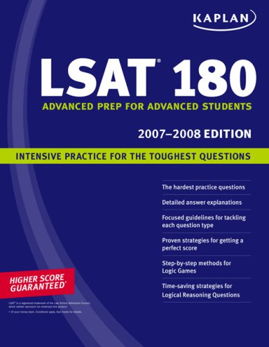 Beispielbild fr Lsat 180 2007-2008 zum Verkauf von Better World Books