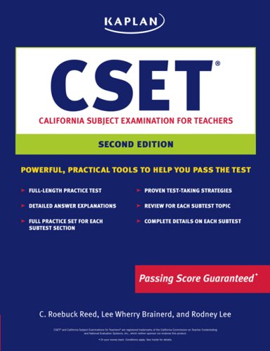 Stock image for Kaplan CSET: California Subject Examination for Teachers (Kaplan Cset: The California Subject Examination for Teachers) for sale by SecondSale