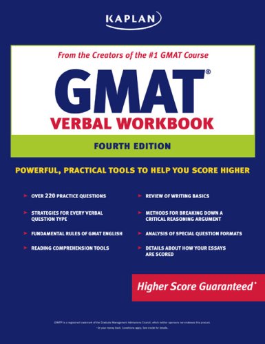 Imagen de archivo de Kaplan GMAT Verbal Workbook a la venta por Green Street Books