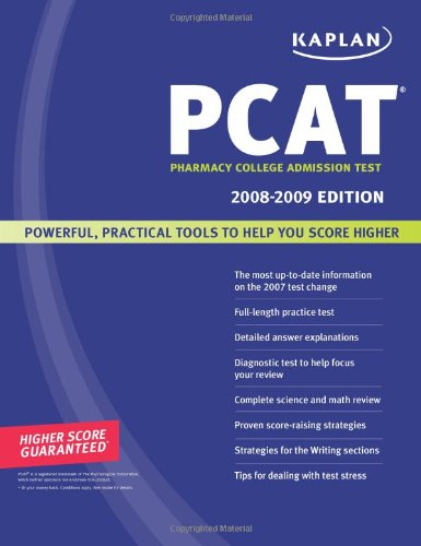 Stock image for Kaplan PCAT 2008-2009: Pharmacy College Admission Test for sale by ThriftBooks-Atlanta