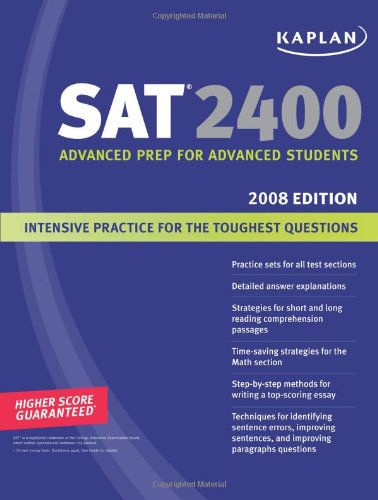 9781419551789: SAT 2400: 2008 Edition: Advanced Prep for Advanced Students