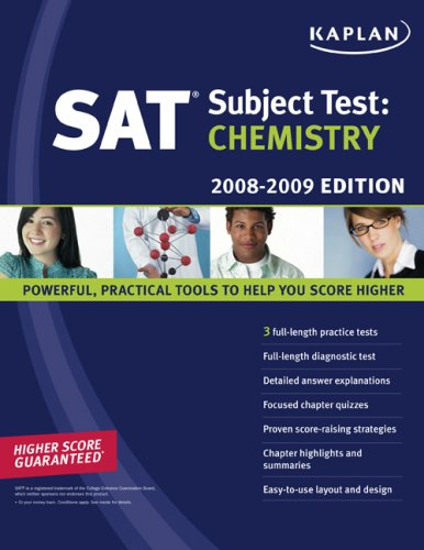 Stock image for Kaplan SAT Subject Test: Chemistry, 2008-2009 Edition for sale by HPB-Ruby