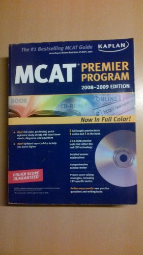 Beispielbild fr MCAT Premier Program 2008-2009 zum Verkauf von Better World Books