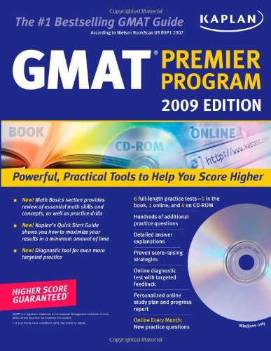 Beispielbild fr GMAT Premier Program 2009 zum Verkauf von Better World Books
