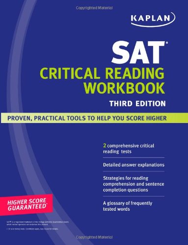 Imagen de archivo de Kaplan SAT Critical Reading Workbook a la venta por Orion Tech