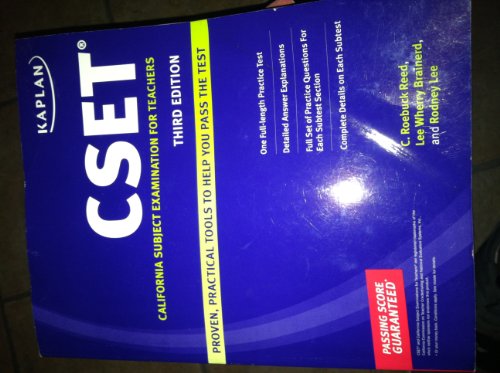 Stock image for Kaplan CSET: California Subject Examination for Teachers for sale by ThriftBooks-Dallas