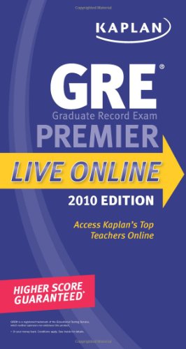 Stock image for Premier Live Online (Kaplan GRE Exam) for sale by WorldofBooks