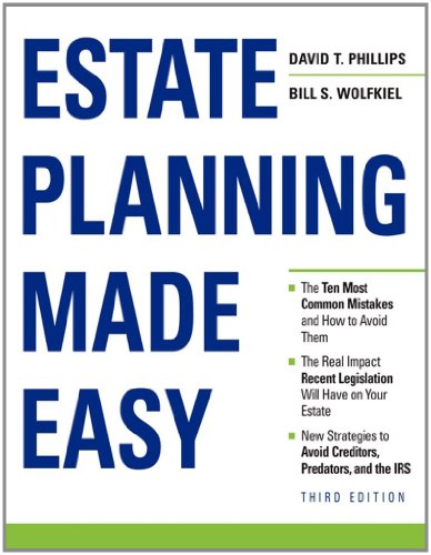 Imagen de archivo de Estate Planning Made Easy, Third Edition a la venta por Jenson Books Inc