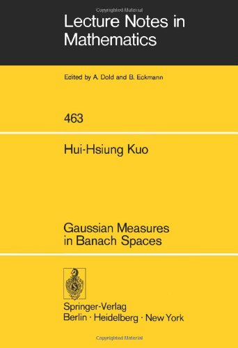 Gaussian Measures in Banach Spaces (9781419645808) by Kuo, Hui-Hsiung