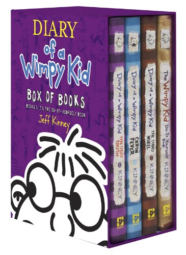 Imagen de archivo de Diary of a Wimpy Kid Box of Books: Books 5-7 & the Do-it-yourself Book a la venta por GF Books, Inc.