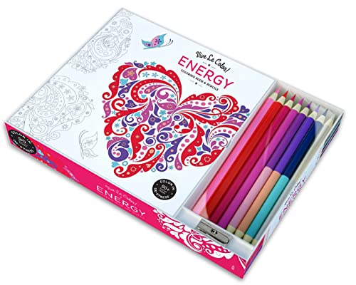 Imagen de archivo de Vive Le Color! Energy (Adult Coloring Book and Pencils): Color Therapy Kit a la venta por Red's Corner LLC