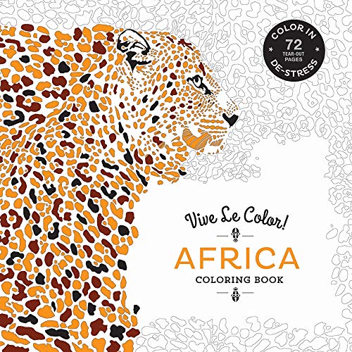 Imagen de archivo de Vive Le Color! Africa (Adult Coloring Book): Color In; De-stress (72 Tear-out Pages) a la venta por Half Price Books Inc.