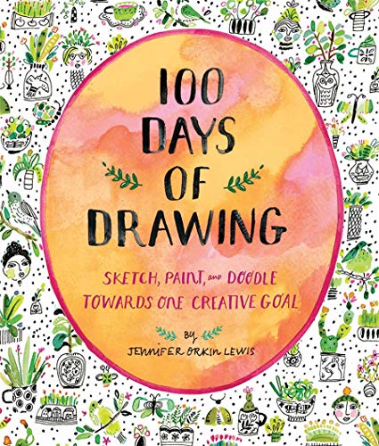 9781419732171: 100 Days of Drawing (Guided Sketchbook): Sketch, Paint, and Doodle Towards One Creative Goal