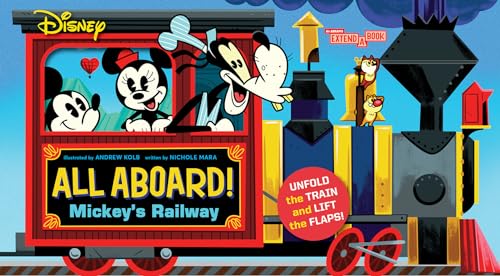 Stock image for Disney All Aboard! Mickeys Railway (An Abrams Extend-a-Book): A Board Book for sale by Goodwill of Colorado