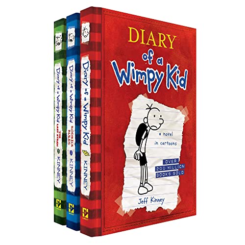 Beispielbild fr Diary of a Wimpy Kid 3-Book Set (Diary of a Wimpy Kid/Rodrick Rules/The Last Straw) zum Verkauf von BookOutlet