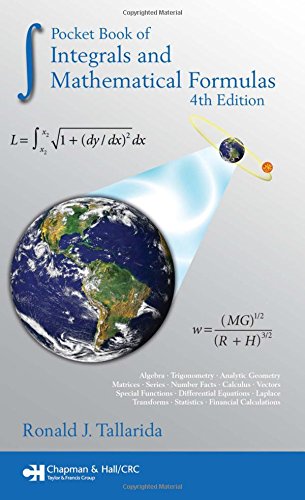 Imagen de archivo de Pocket Book of Integrals and Mathematical Formulas, 4th Edition (Advances in Applied Mathematics) a la venta por SecondSale