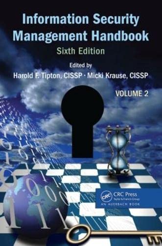 Beispielbild fr Information Security Management Handbook, Volume 2 zum Verkauf von Better World Books