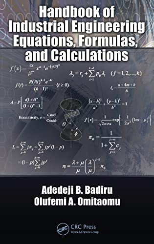 Beispielbild fr Handbook of Industrial Engineering Equations, Formulas, and Calculations zum Verkauf von Better World Books