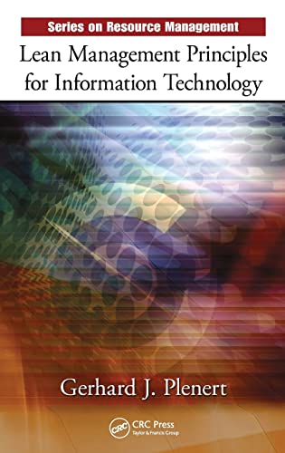 Imagen de archivo de Lean Management Principles for Information Technology a la venta por Revaluation Books