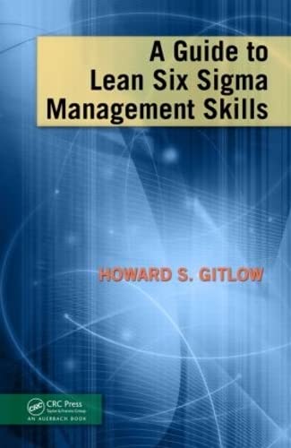 Imagen de archivo de A Guide to Lean Six Sigma Management Skills a la venta por Conover Books