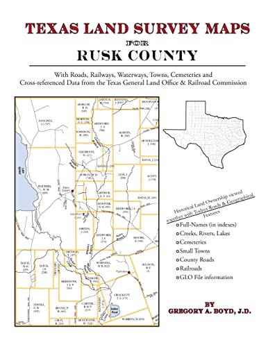 Beispielbild fr Texas Land Survey Maps for Rusk County zum Verkauf von Lucky's Textbooks