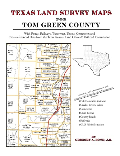 Imagen de archivo de Texas Land Survey Maps for Tom Green County a la venta por ThriftBooks-Dallas