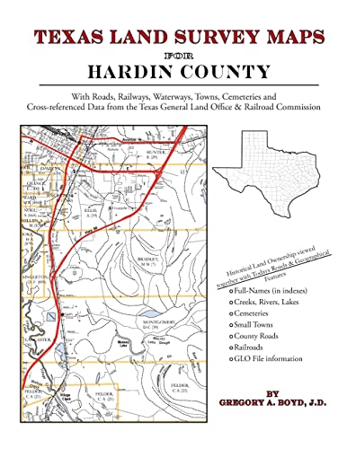 9781420350371: Texas Land Survey Maps for Hardin County