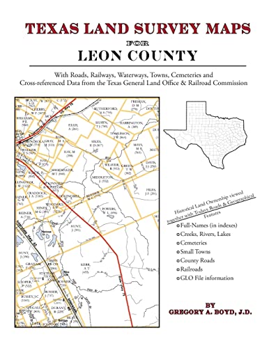 9781420350739: Texas Land Survey Maps for Leon County