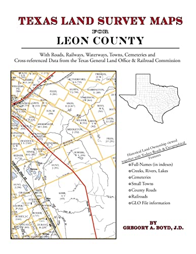 Texas Land Survey Maps for Leon County (9781420350739) by Boyd J.D., Gregory A