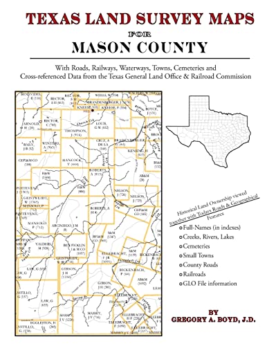 Texas Land Survey Maps for Mason County (9781420350791) by Boyd J.D., Gregory A