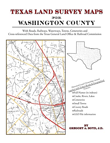 Stock image for Texas Land Survey Maps for Washington County for sale by Lucky's Textbooks