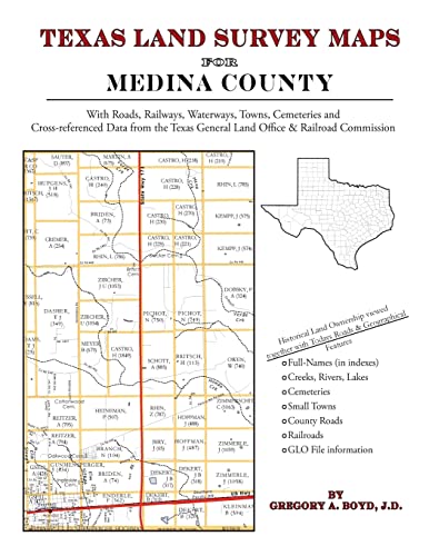 Imagen de archivo de Texas Land Survey Maps for Medina County a la venta por ThriftBooks-Atlanta