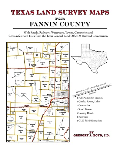 Texas Land Survey Maps for Fannin County (9781420351866) by Boyd J.D., Gregory A