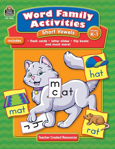 Stock image for Word Family Activities: Short Vowels Grades K-1 for sale by Bay Used Books