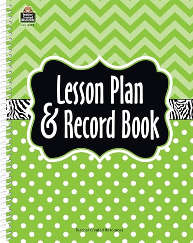 Stock image for Lime Chevrons and Dots Lesson Plan & Record Book for sale by SecondSale