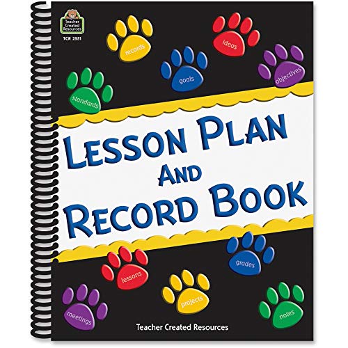 Beispielbild fr Teacher Created Resources Paw Prints Lesson Plan and Record Book with Monthly Planner, 160 Pages, 8-1/2" x 11" zum Verkauf von BooksRun