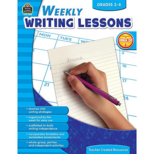 9781420625783: Weekly Writing Lessons Grades 3-4: Grades 3-4