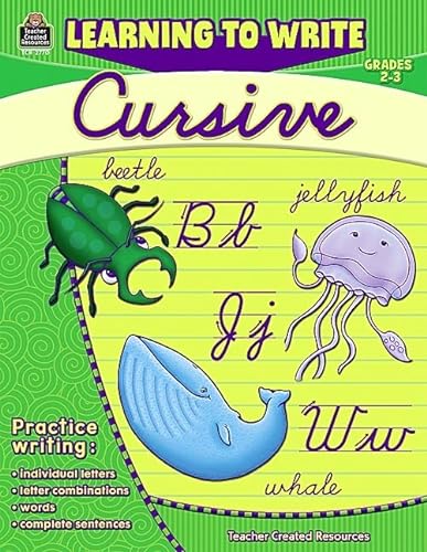 Beispielbild fr Learning to Write Cursive, Grade 2-3 zum Verkauf von Better World Books