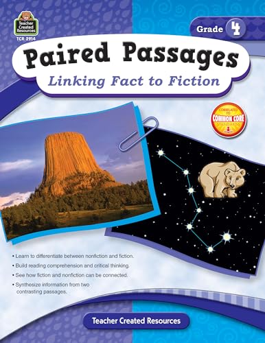 Stock image for Teacher Created Resources Paired Passages: Linking Fact to Fiction Book, Grade 4 for sale by SecondSale