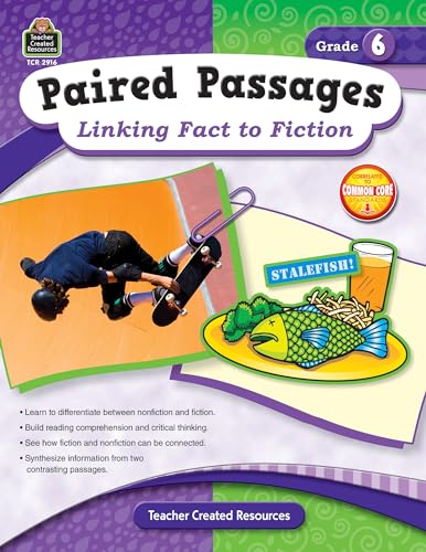 Stock image for Paired Passages, Grade 6 : Linking Fact to Fiction for sale by Better World Books: West