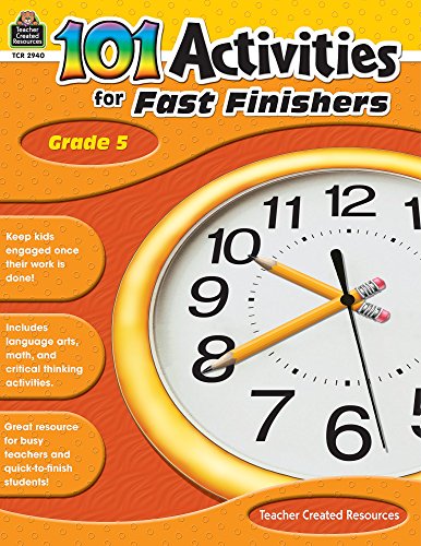 101 Activities For Fast Finishers Grade 5: Grade 5 (9781420629408) by Jones, Mary S