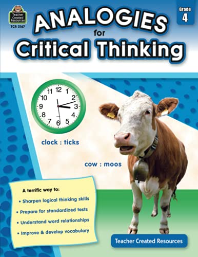 9781420631678: Analogies for Critical Thinking Grade 4: Grade 4