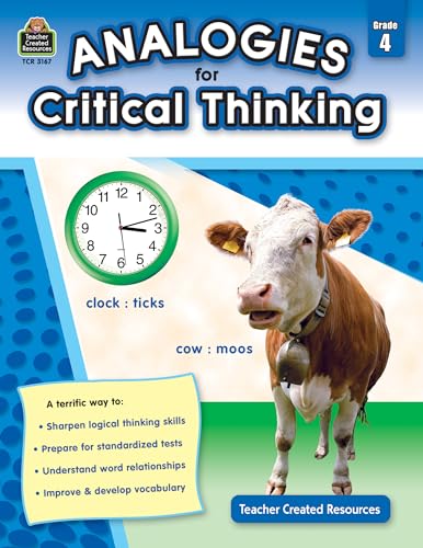 Stock image for Analogies for Critical Thinking, Grade 4 for sale by Better World Books