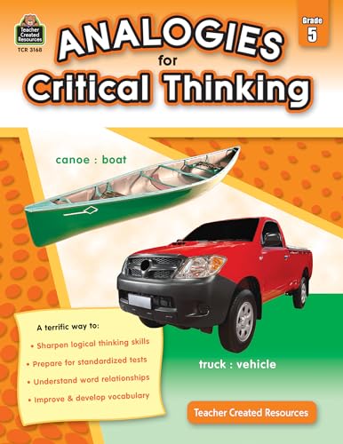 Stock image for Analogies for Critical Thinking, Grade 5 from Teacher Created Resources for sale by ThriftBooks-Atlanta