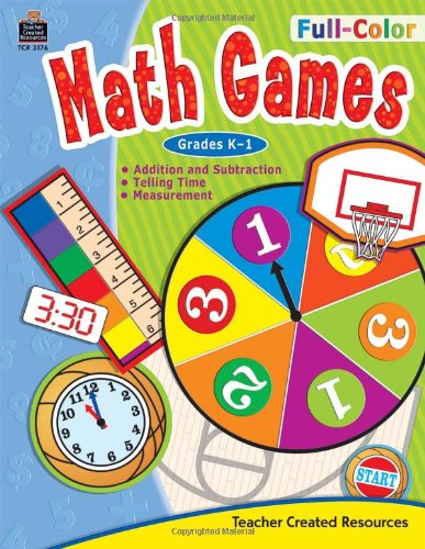 Imagen de archivo de Full-Color Math Games, Grades K-1 a la venta por HPB-Diamond