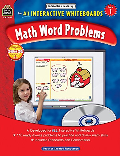 Stock image for Math Word Problems for All Interactive Whiteboards, Grade 1 for sale by HPB-Red