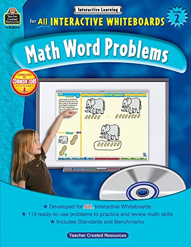 Math Word Problems for all Interactive Whiteboards, Grade 2 (9781420638509) by Smith, Christine